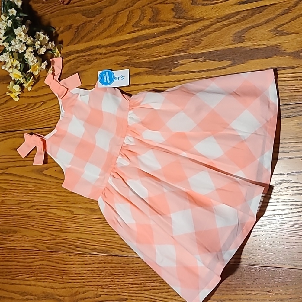 Carter's NWT Lined Checkered Dress - Girl's 4T